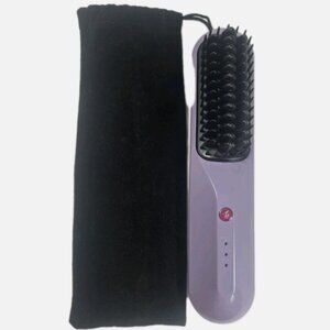 Portable Cordless Hair Straightening Brush, Mini Travel Straightener Comb
